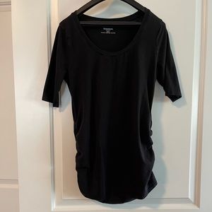 Black. Motherhood maternity t-shirt. Size small